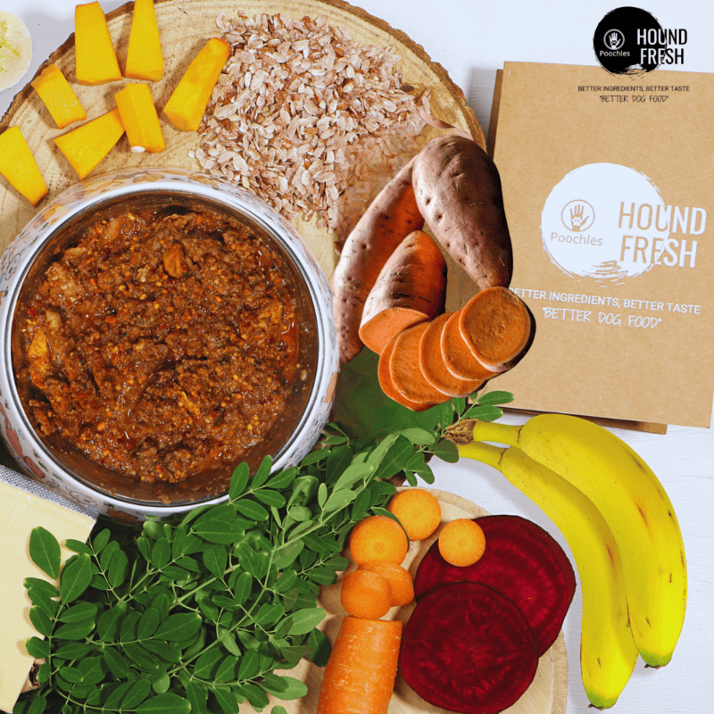 Hound Fresh Sweet Potato and Peanut Dog Pure Veg Fresh Food, Guava Flavored Hound Fresh Sweet Potato and Peanut Dog Pure Veg Fresh Food, Guava Flavored